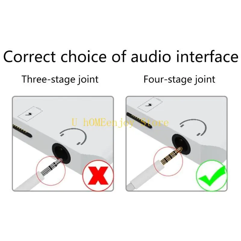 B0KF Mini Type-C Sound Card with Fast Charging Port to 3.5mm Adapter Computer Accessories