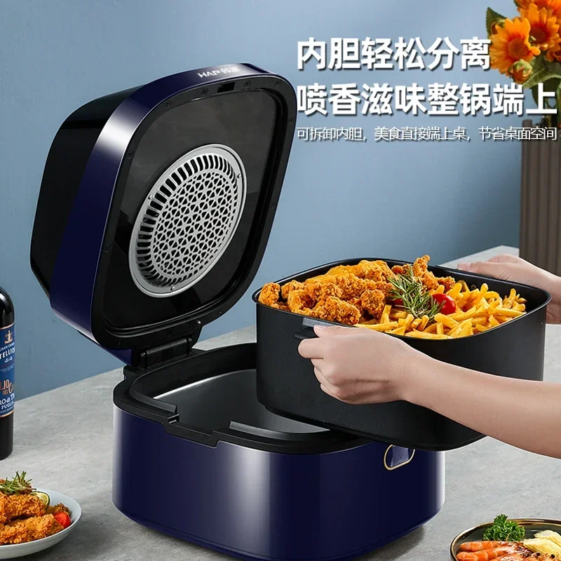 Freidora de aire Visual para el hogar, freidora eléctrica de pollo frito de gran capacidad de 8 litros, nueva freidora de aire visual inteligente