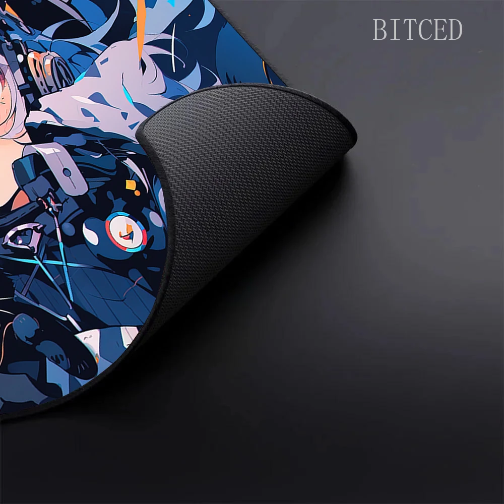 450x400 Premium Gaming Mouse Pad Ultrafine Surface High Elastic Non-slip Bottom Mouse Mat Anime Girl Speed Mousepad Keyboard Mat