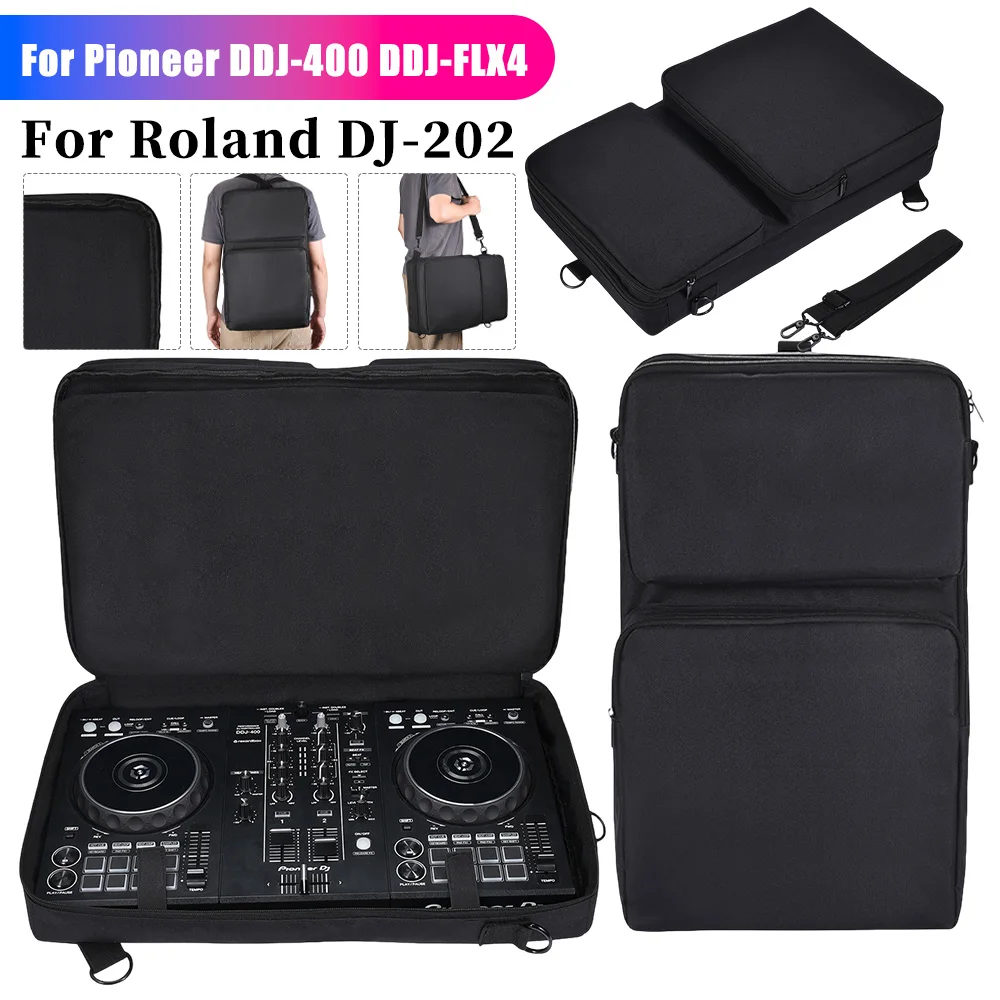 

Для Pioneer DDJ-400 DDJ-FLX4/Roland DJ-202 DJ рюкзак пылезащитные портативные проигрыватели сумки для хранения с плечевым ремнем