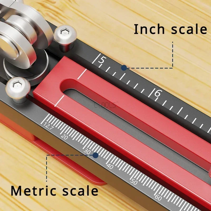 1 Set Wall Panel Install Tool Precision Gecko Gauge Aluminum Adjustable Stepped Board Install Jig with Metric Inch Double Scale