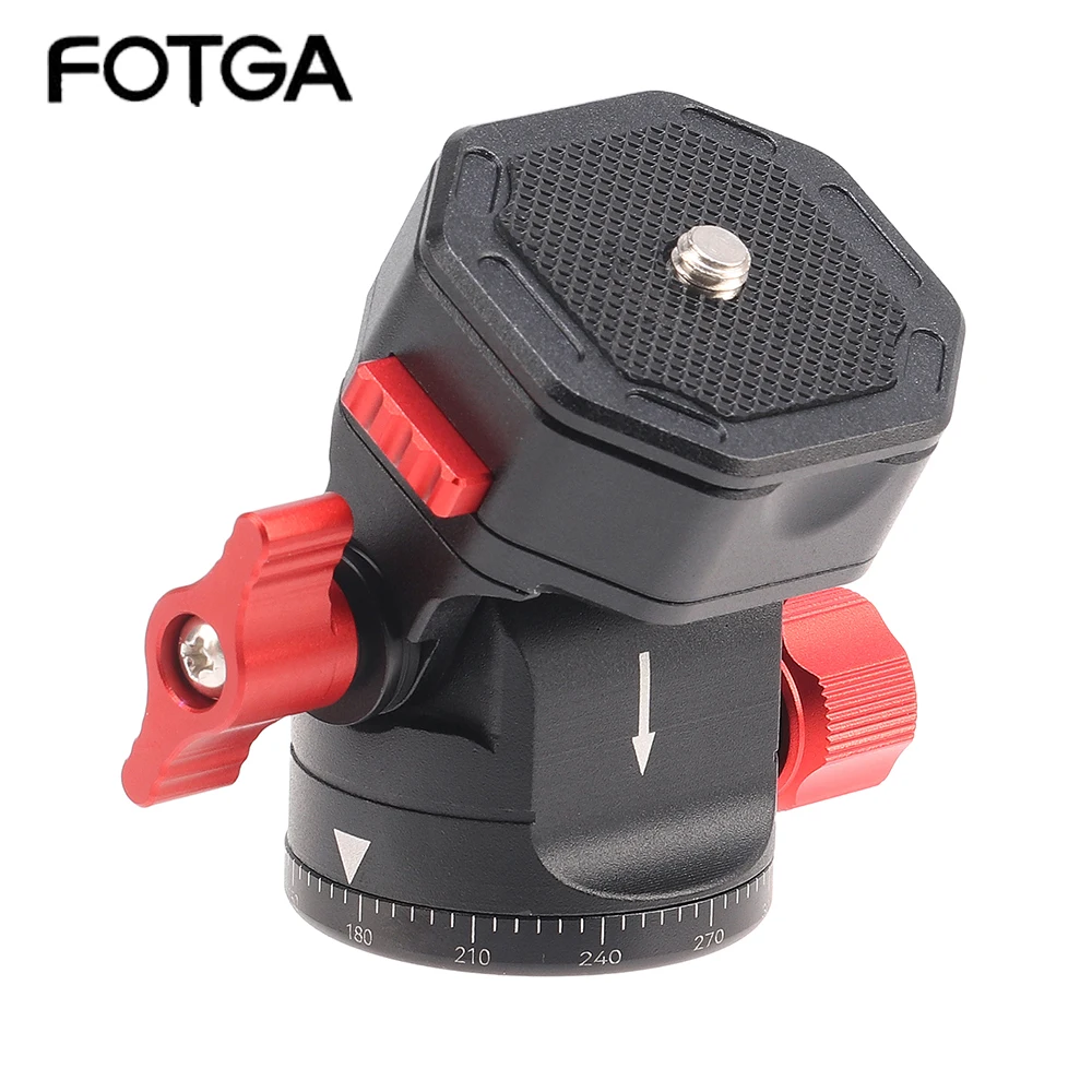 

FOTGA DSLR Camera Ball head Monitor Mount Ballhead Gimbal Tripod Head Accessories With 1/4'' Screw Arri Locating Hole Stabilizer