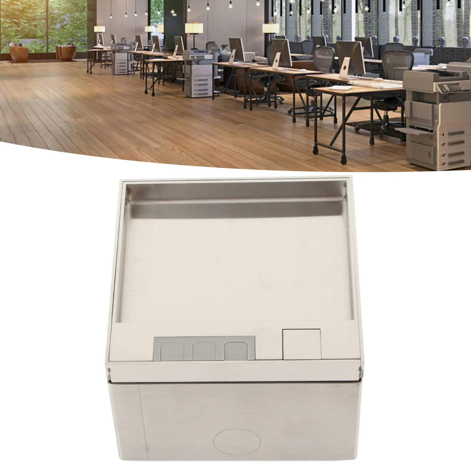 

Desk Outlet Power Strip Dual Standard 3 Hole Sockets Connection Box Outlet Socket Receptacle AC Power Hub Socket Connection Box