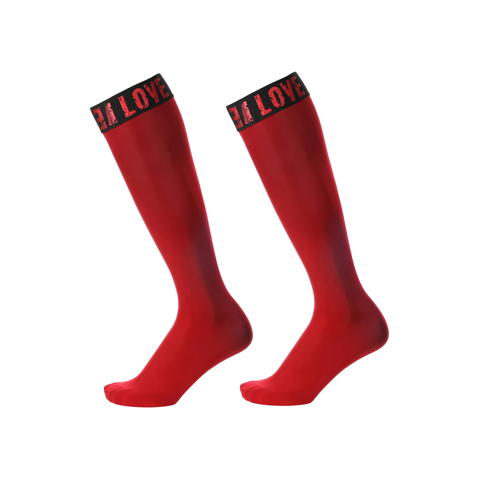 

Sexy Oil Shiny Socks Personality Letter Stretch Ultra Thin Socks Silk Breathable Business Socks See Through jk Calf Tube Socks