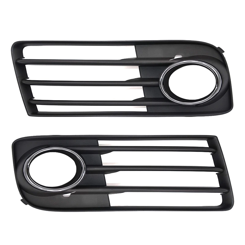 1 Pair Left+Right Air Guide Grille Black Glossy Matt Chrome Trim For  TT 2011 2012 2013 2014 8J0807681J 8J0807682J