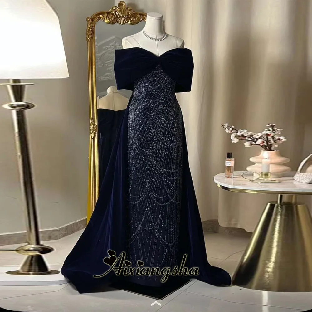 princess polly baby blue dress LONG NAVY BLUE DRESS WITH SEQUINS main image 1