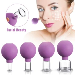 Vacuum Cupping Glass Jar Cellulite Massager For Face Acupuncture Hijama Suction Cup Slimming Fat Burning Health Care Face Sucker