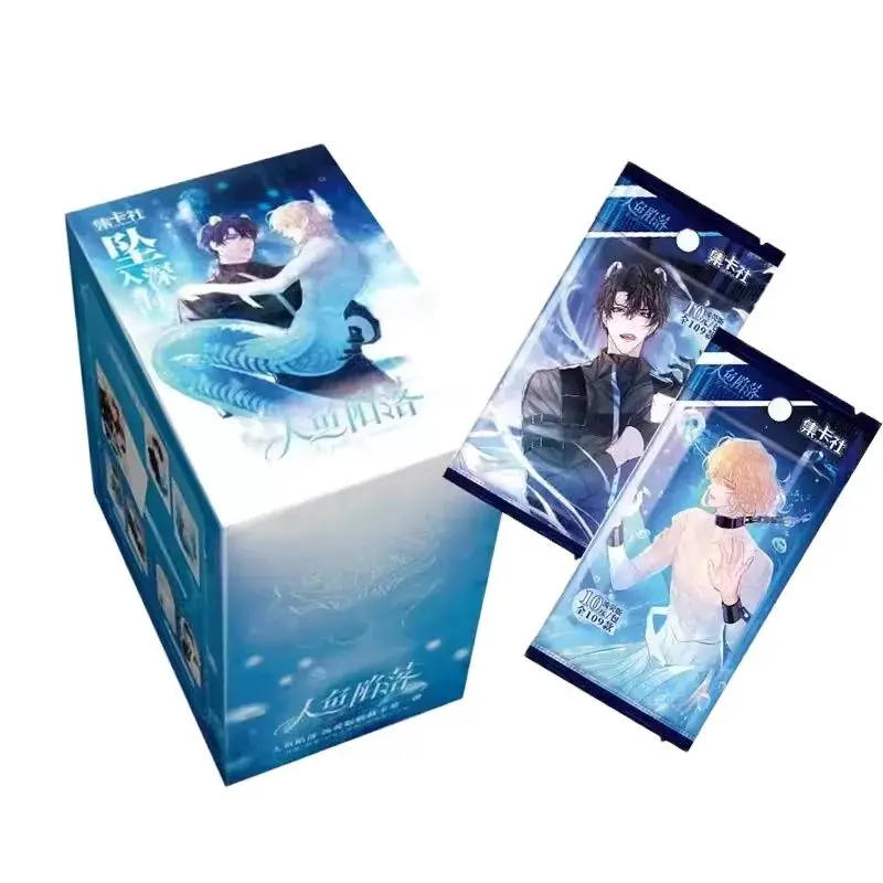 Chinese Manhwa The Falling Merman Collection Card Bai Chunian, Lan Bo Cartoon Characters SSP SSR Paper Card Cosplay Gift