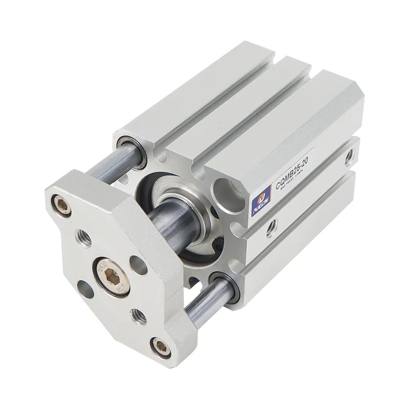 TACQ Pneumatic Piston Cylinder Thin Three-Rod Guide Rod for 16 20 25 32 40 50 63 80X10X15X75 Aluminum Standard with 1 Year