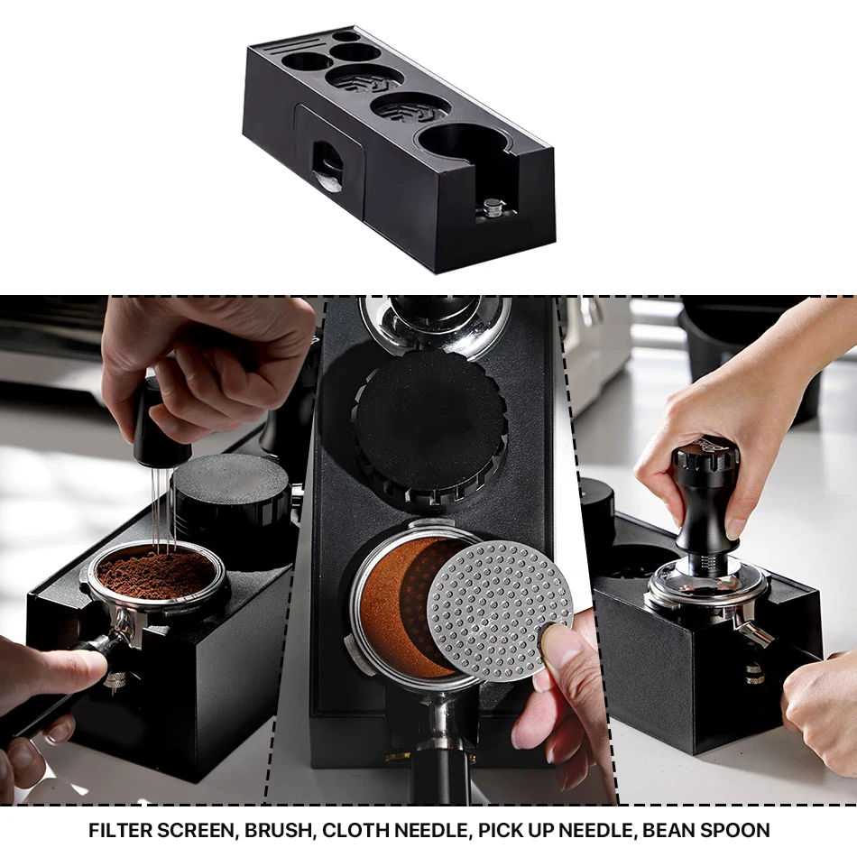 51-58mm ABS Coffee Portafilters Holder Coffee Filter Rack Espresso Tamper Mat Stand Cafe Tools Coffee Accessories for Barista