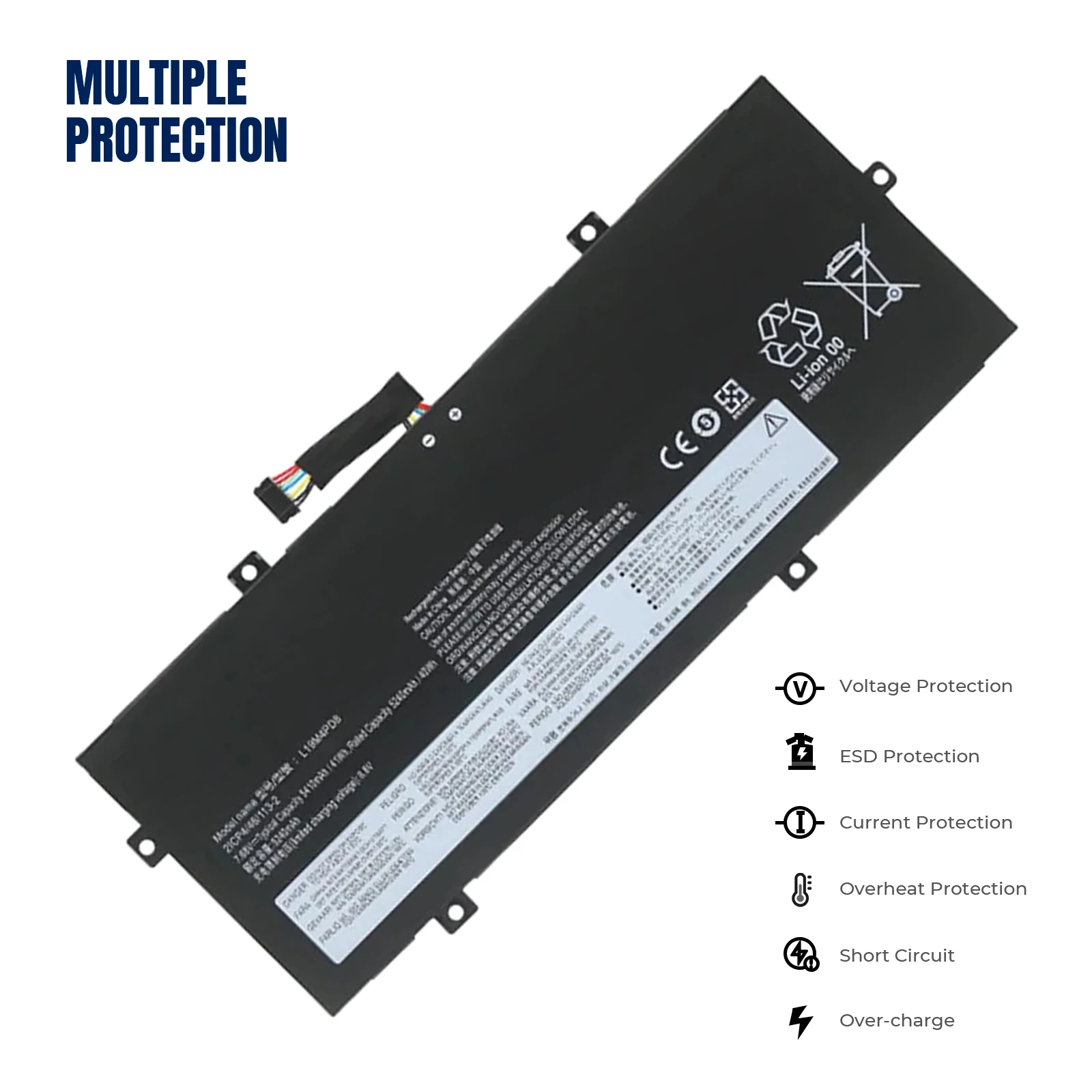 YOOFAN New L19M4PD8 Laptop Battery for Lenovo Yoga Duet 7-13IML05 2-in-1 IML 2020 2021 Series L19C4PD8 5B10X87836 SB10X87837