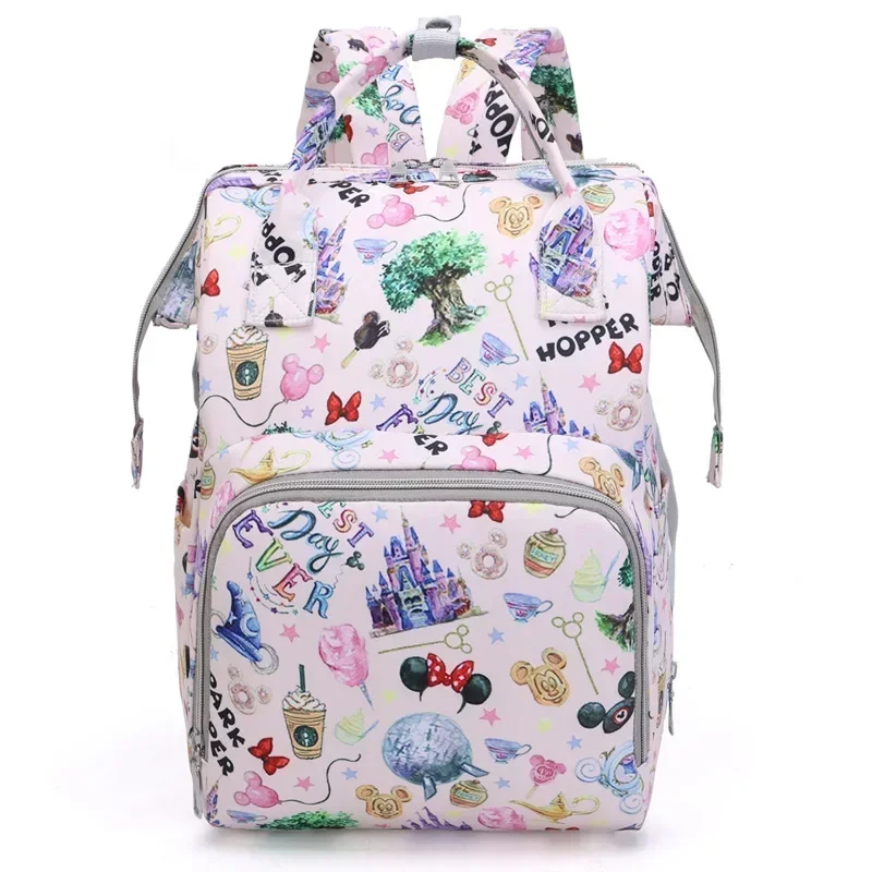 Disney Mummy Bag Large Capacity Maternity Backpack Fashion Stroller Bag Mummy Backpack Multifunctional Baby Diaper Bag