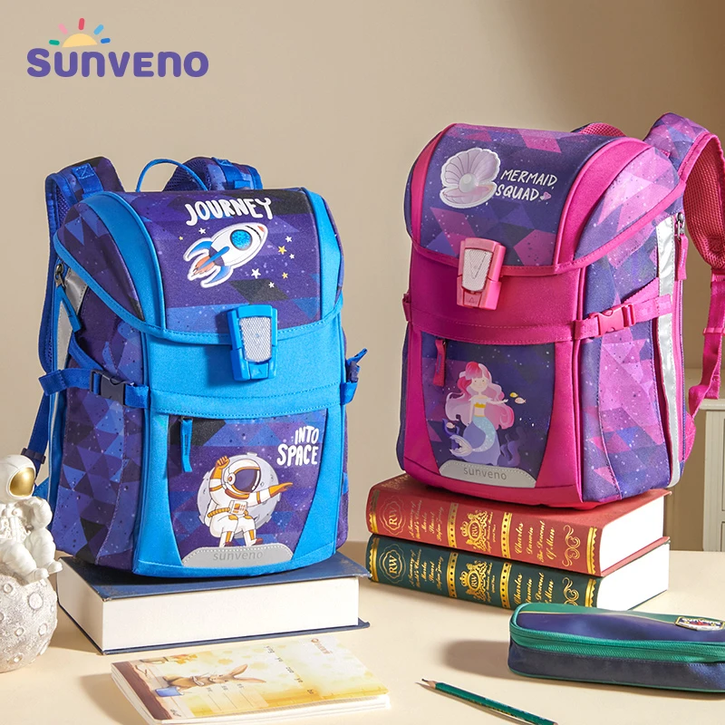 Sunveno School Bag Children\'s School Backpack Kids Backpack for Boys Girls Elementary Kindergarten Preschool School Bag