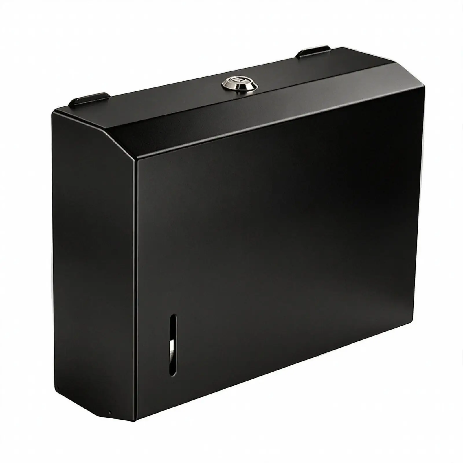 Commercial Wall Paper Towel Dispenser Stainless Steel Lockable Tissue Box Space Saving for Kitchen Restroom