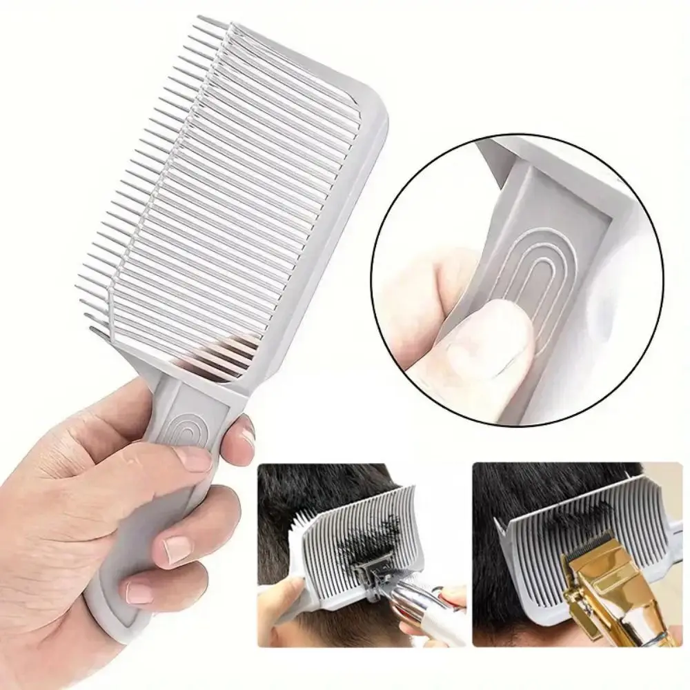 

ABS Barber Fade Combs Comb Attachments Salon Styling Tools Barber Clipper Combs Long Triangular Comb Teeth Hair Cutting Comb