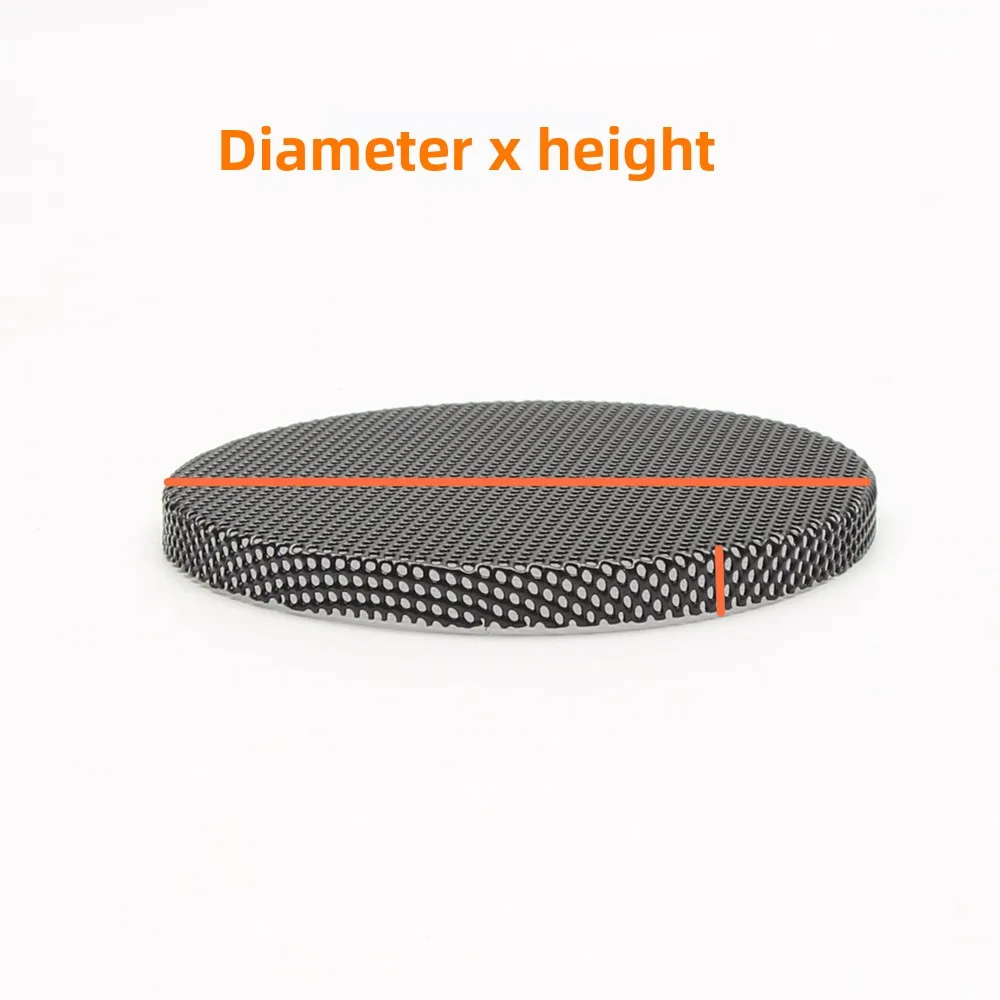 MW Audio 2PCS zwarte luidsprekerrooster, fijnmazig gebogen ijzeren deksel voor midden-hoge audio DIY