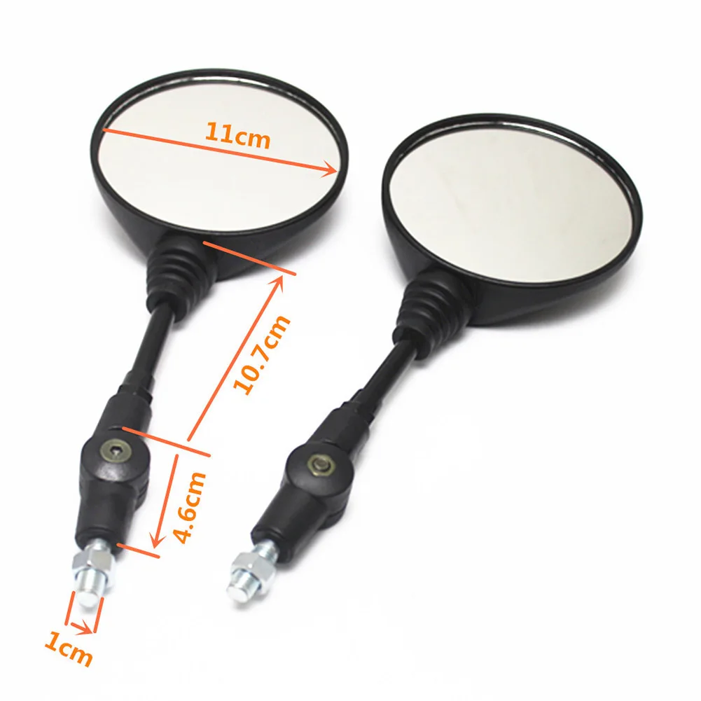 Compact Design Motorcycle Riding Adjustable Motorcycle Mirror 360-degree Rotating Mirror Adjustable Angle Easy Installation