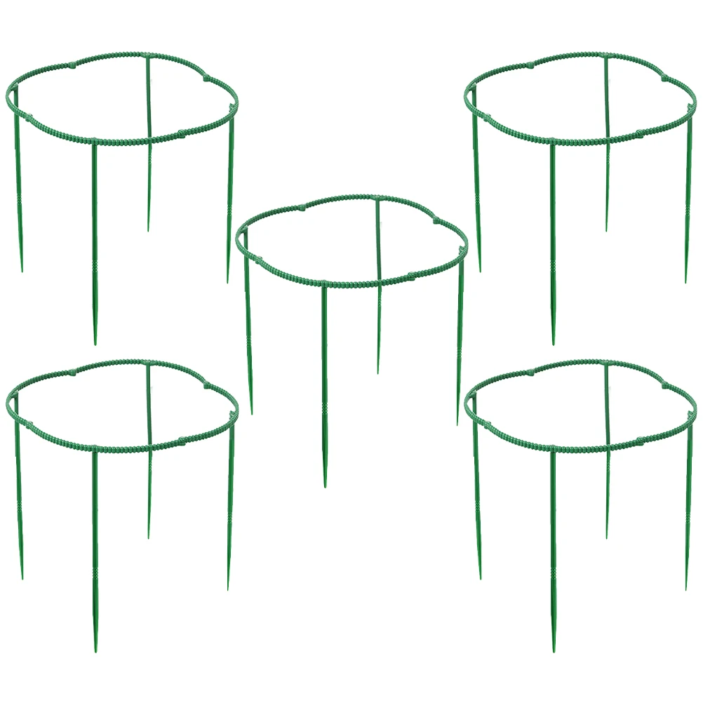 

20cm Diameter 5 Sets Plant Support Stakes Garden Climbing Flower St Plastic Decorative Greenhouse Supplies Lightweight Portable