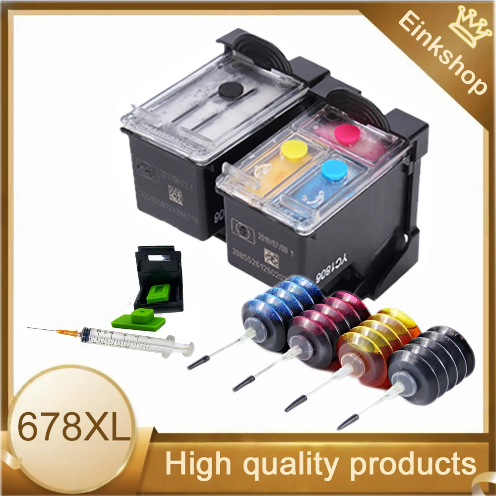 

678XL Ink Cartridge for HP 678 XL Ink Cartridge for 678XL for hp 678 Deskjet 2515 3515 1018 1518 2548 3548 4518 2648 Printer