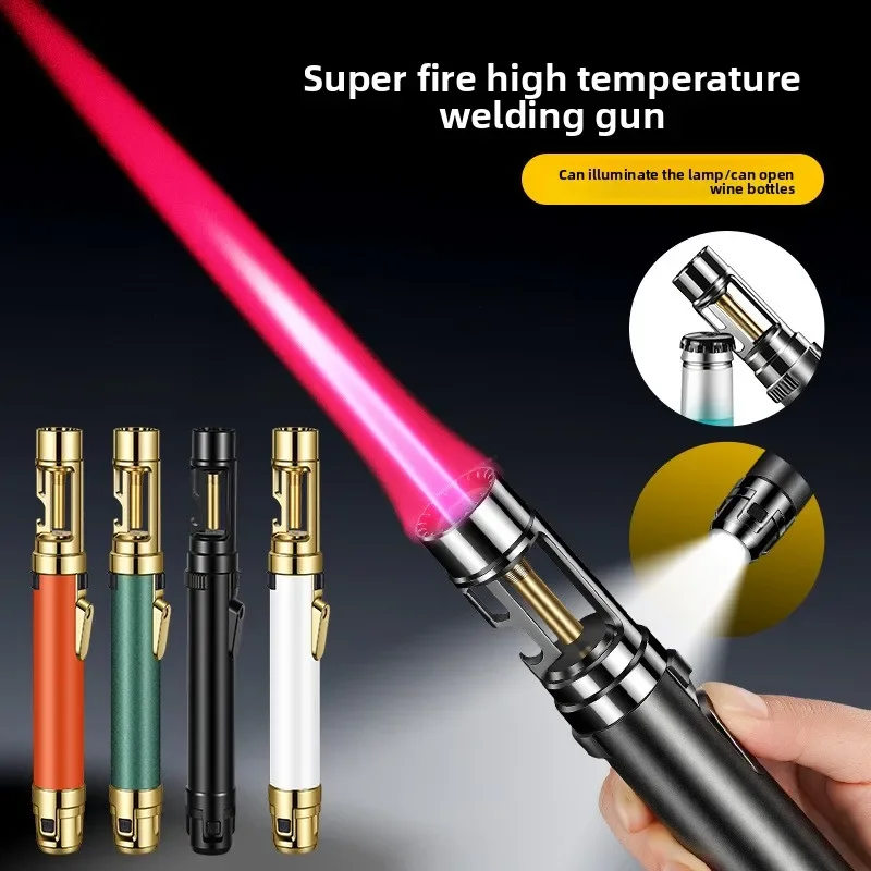 New multifunctional flashlight spray gun, portable cigar specific outdoor ignition spray gun, cigar accessories, men's gift