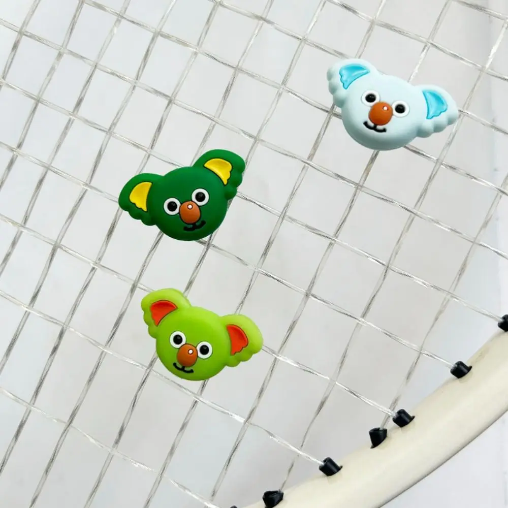 Koala Tennis Trillingsdempers Anti-vibratie Schokbestendig Tennis Schokdemper Fluorescerende Kleur Siliconen Tennisracket Demper