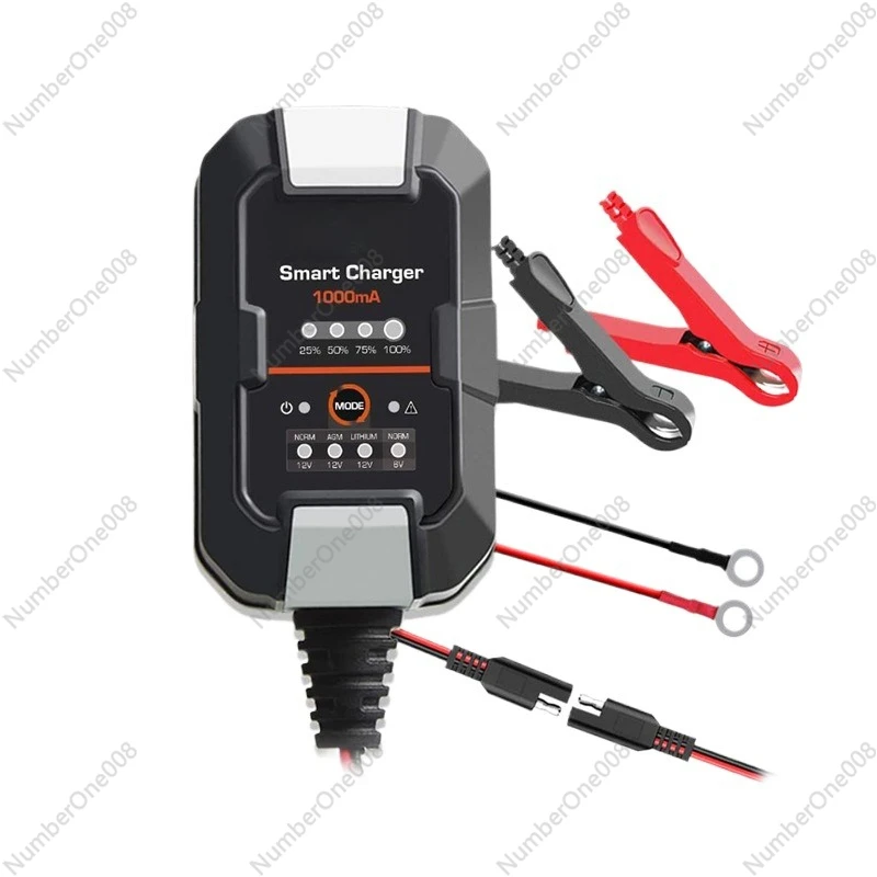 

Зарядное устройство 1A 110В для литиевых аккумуляторов 6В/12В, интеллектуальное зарядное устройство-поддерживающее зарядку для автомобильных и мотоциклетных литий-ионных батарей