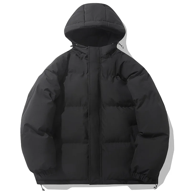 

Мужские свободные однотонные парки с капюшоном, мужская деловая куртка-хлеб, мужской пуховик, толстые теплые ветрозащитные парки, качественная одежда