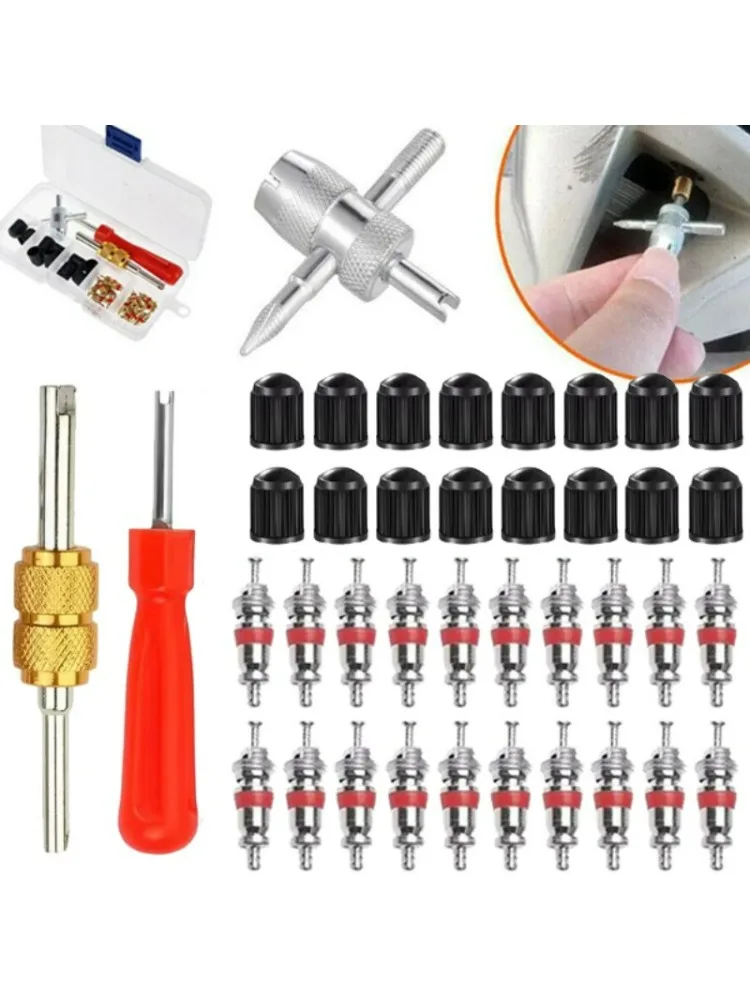 AliExpress Car Bicycle Slotted Handle Tire Valve Stem Core Remover Screwdriver Tire Repair Install Tool Kit Auto Motorcycle Accessories