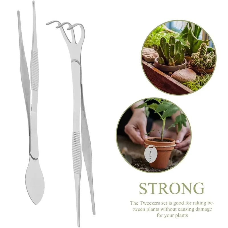

Stainless Steel Potted Plant Tools, Tweezers And Rakes, Dual-purpose Soil Loosening Tools, Gardening Tools And Garden Tools