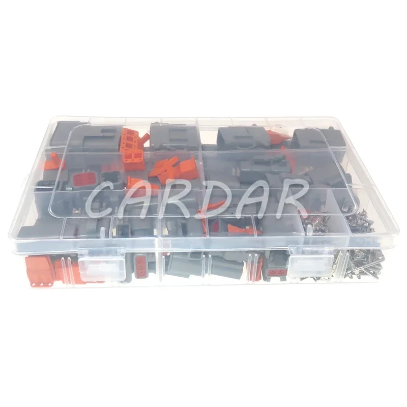1 Set DTM Waterproof Wire Connector Kit DTM06-2/3/4/6/8/12S DTM04-2/3/4/6/8/12P AC Assembly Auto Sealed Plug With Terminals