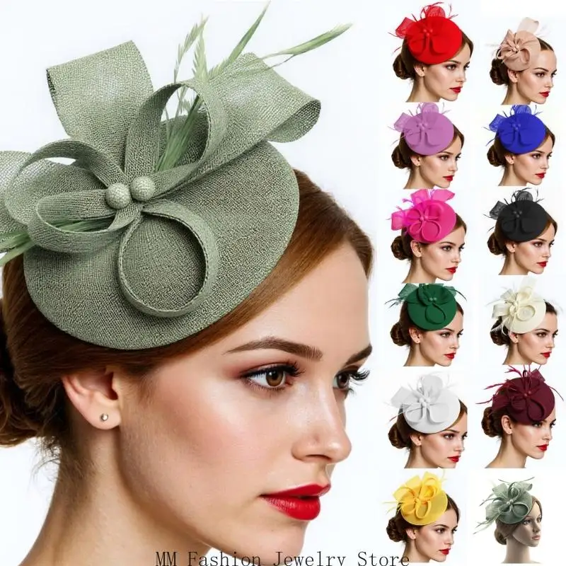 

Vintage Headwear Elegant Fascinator Lightweight And Comfortable Hair Acccesories For Weddings And Social Gatherings
