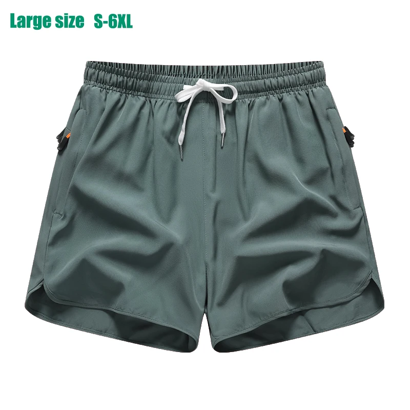 Nieuwe sport-casual 3/4 shorts voor heren met ijszijde Lichtgewicht zweetabsorberende outdoor sneldrogende hardloopfitness losse broek
