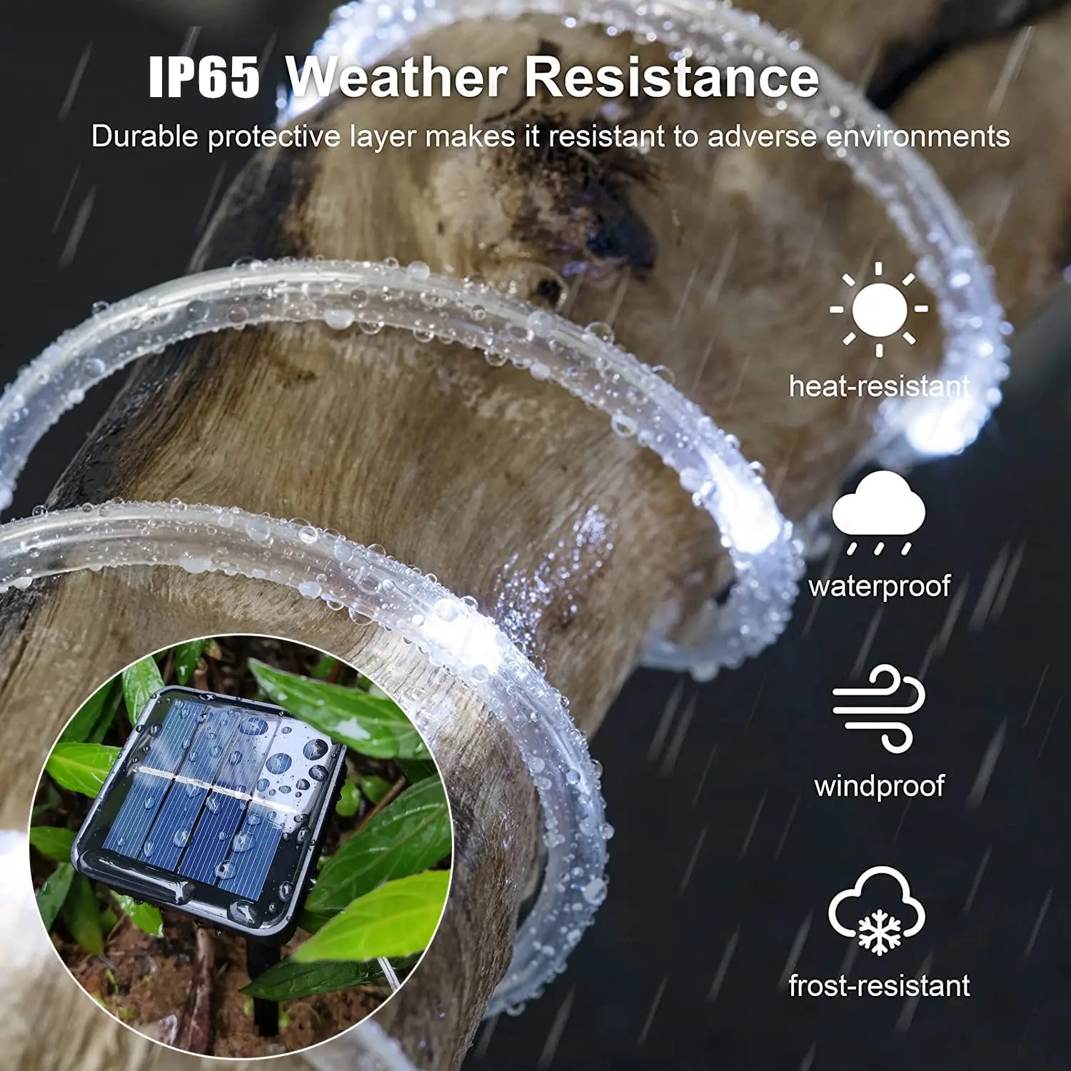 

300LED Solar LED Strip Rope Tube Fairy Light String Outdoor Waterproof Wedding Christmas Party Garden Decoration Pathway Garland