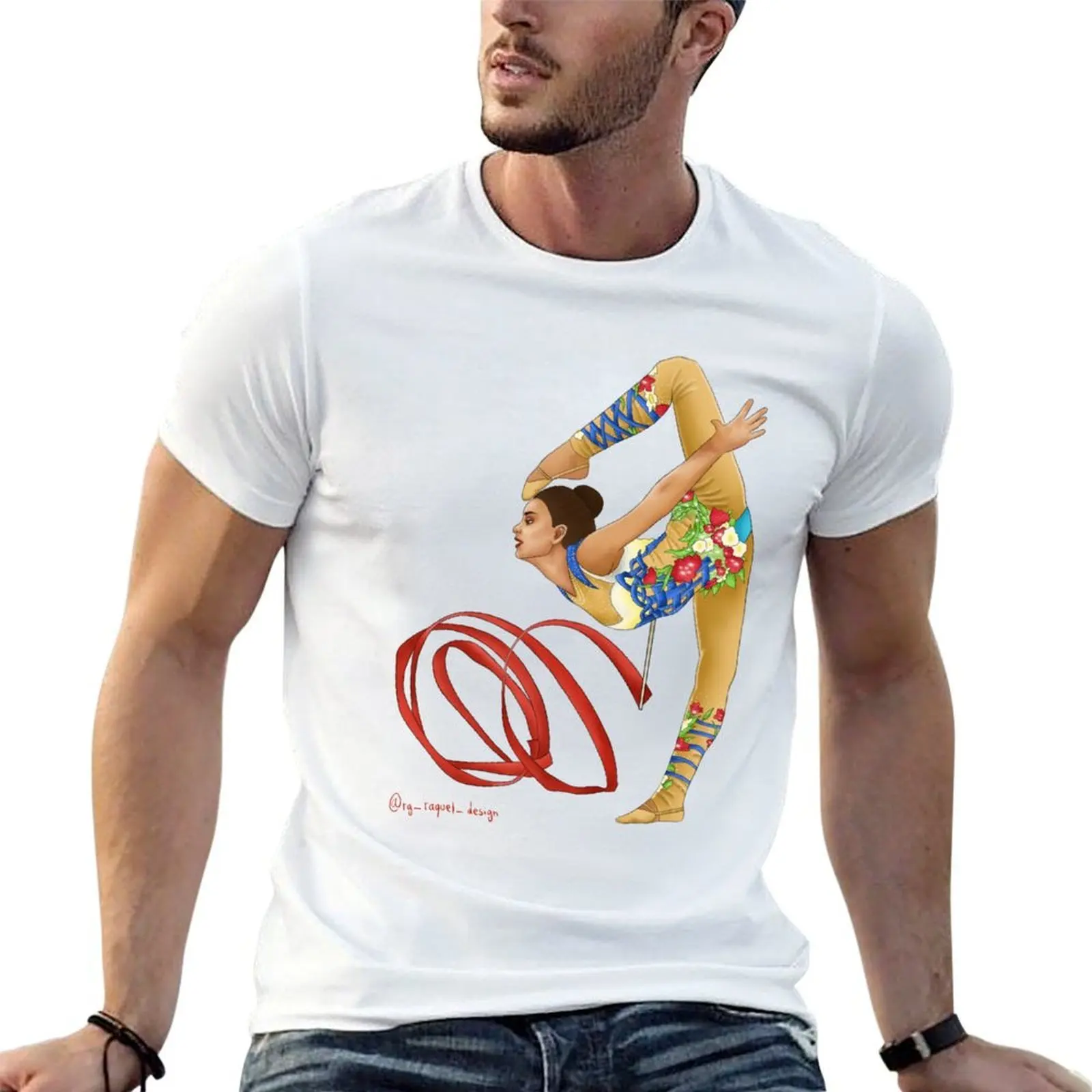 

Rhythmic gymnastics Dina Averina T-Shirt t shirt man designer t shirt for man 100 percent cotton T-Shirt