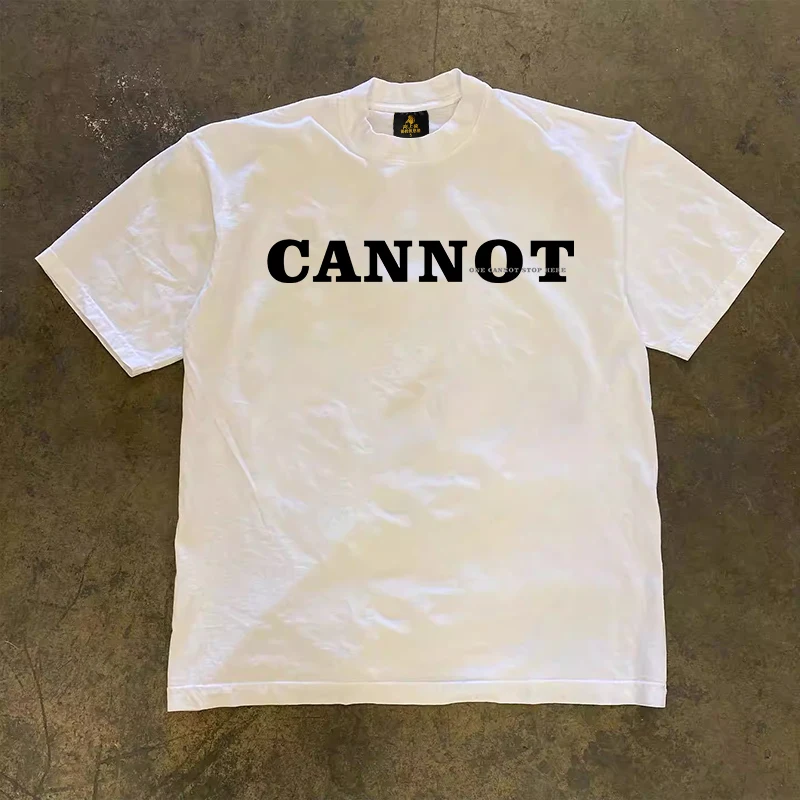 Loose Fit Cotton Short Sleeve T-Shirt Unisex Casual Comfortable Breathable Pure Cotton Double Thread T-Shirt for Summer