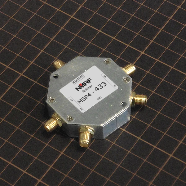 

400-460MHz 0.7m band ISM frequency power divider Quad splitter/combiner, SMA