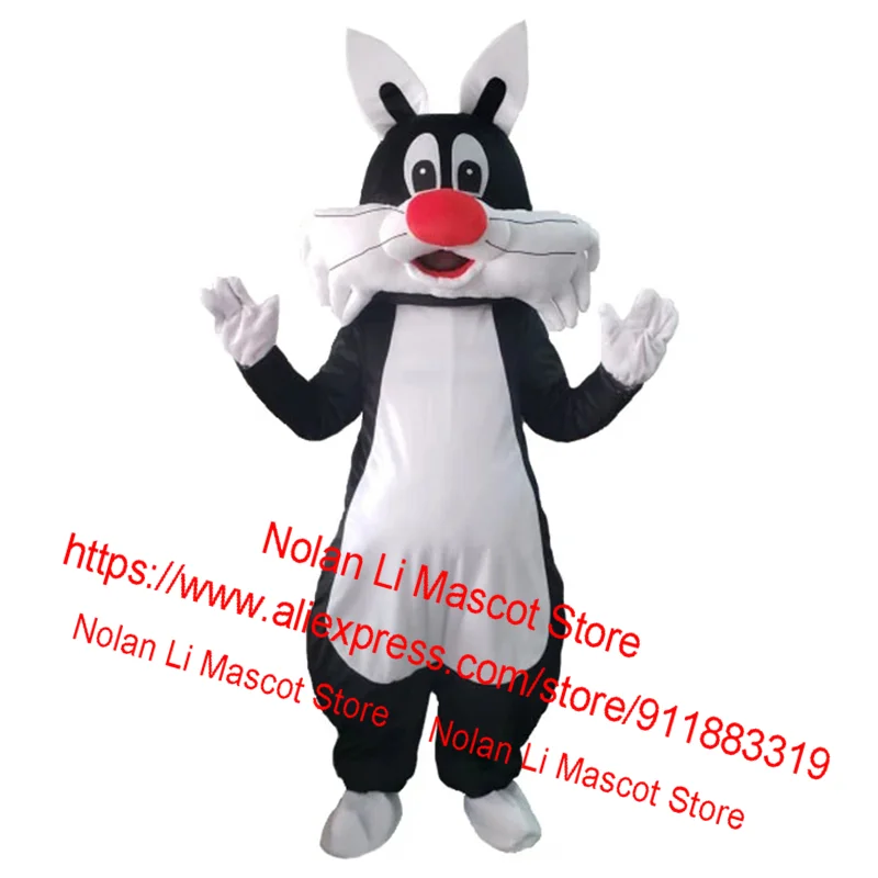 Hot Sale Sylvester Cat Mascot Costume Role Play Fancy Dress Cartoon Suit Adult Size Advertising Game Birthday Party Gift 828