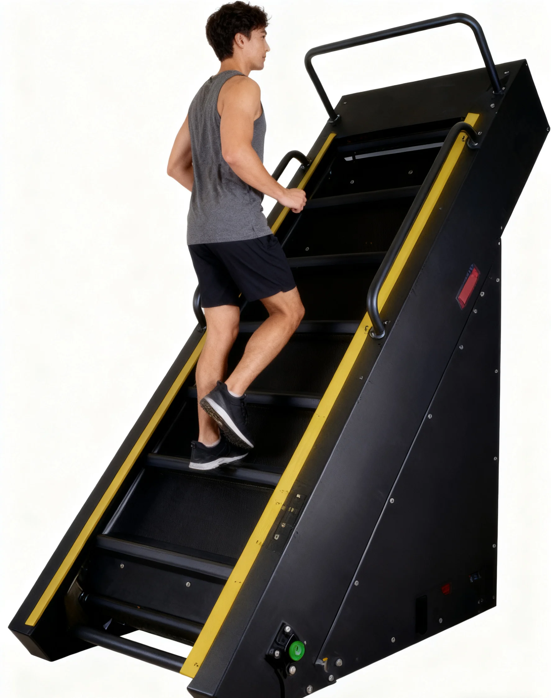 PL-002 Fitness Electric Driven Durable Adjustable Commercial Use Stair Climbing Machine LED Screen 10-Level Resistance