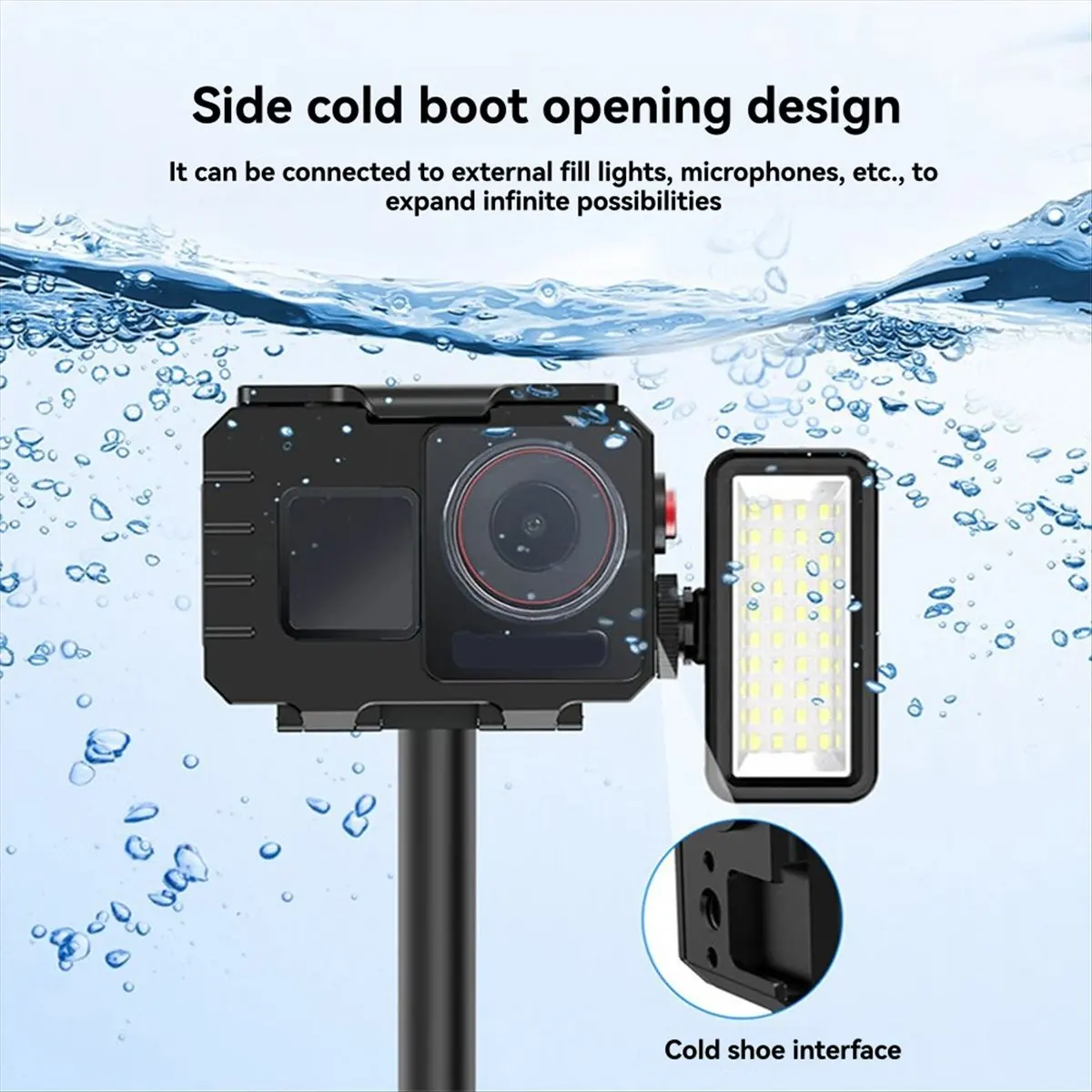 Diving Case for Action 5Pro 4 3 80M Underwater Protective Housing Dive Accessory