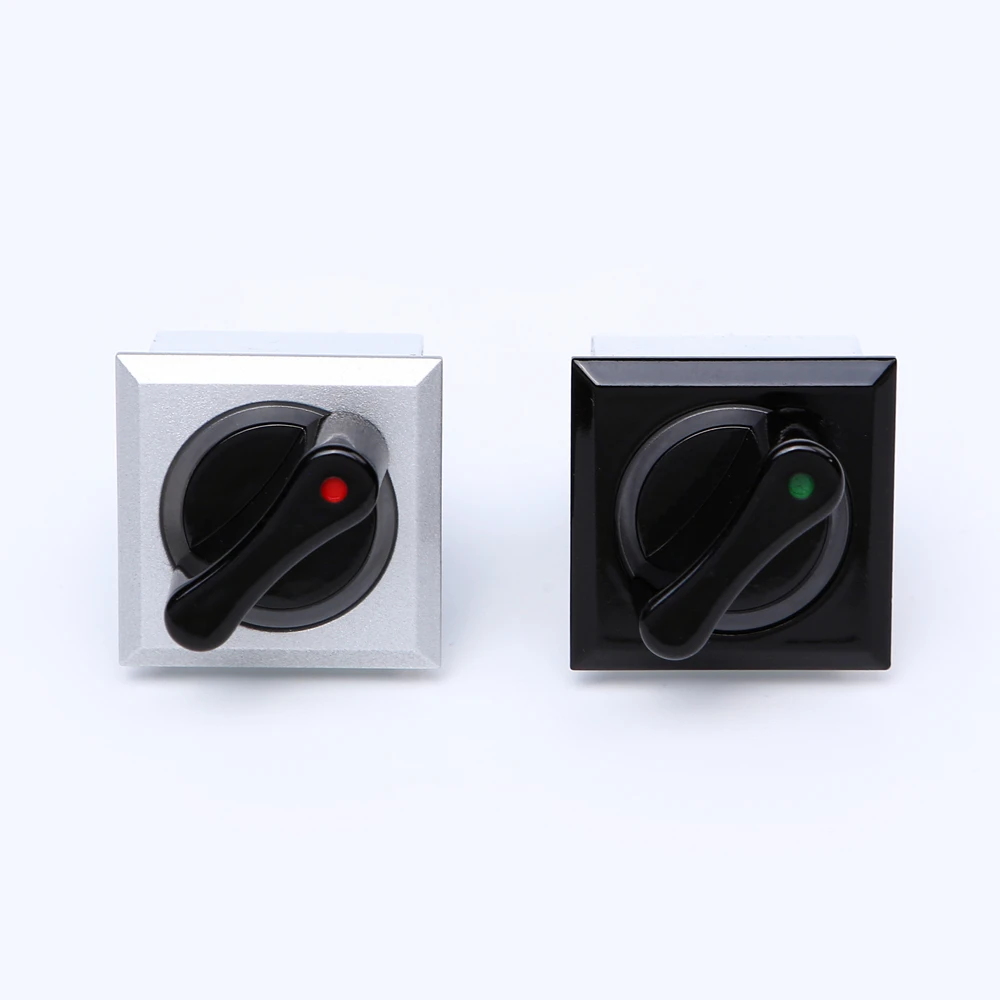 ELEWIND 22mm Plastic 5 PIN termin Square RING illuminated selector switch (PB223PF-11X/21/R/12V ，PB223WF-11X/21/G/12V )