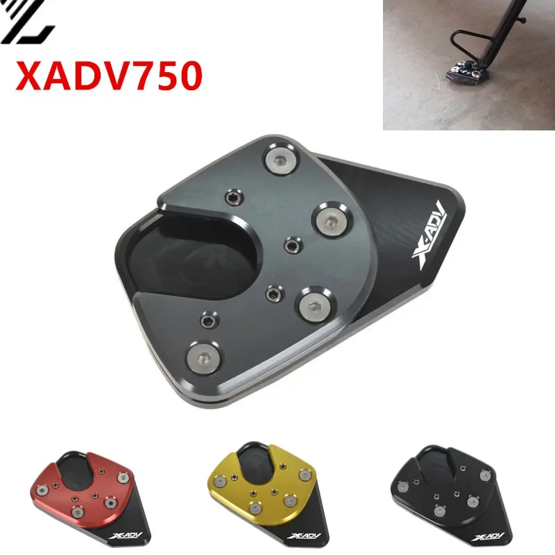 

For Honda XADV750 2019 2017 2018 Side Stand Kickstand Support Plate Foot Pads Stands For Honda X-ADV CNC Motorcycle accessories