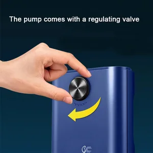 Bomba de aire de oxígeno de acuario silencioso con válvula de retención de peces compactador oxigenador acuario Air compresor aireador 220V 3W-14W 10 Mejores compresor de aire del acuario de ventas - №7