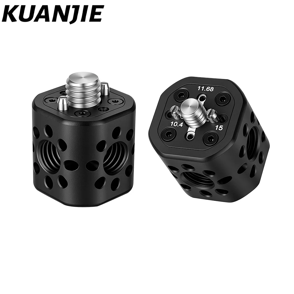 La asa superior de posicionamiento universal KUANJIE TH25 compatible con Arri se puede unir a una asa universal compatible con SmallHD.