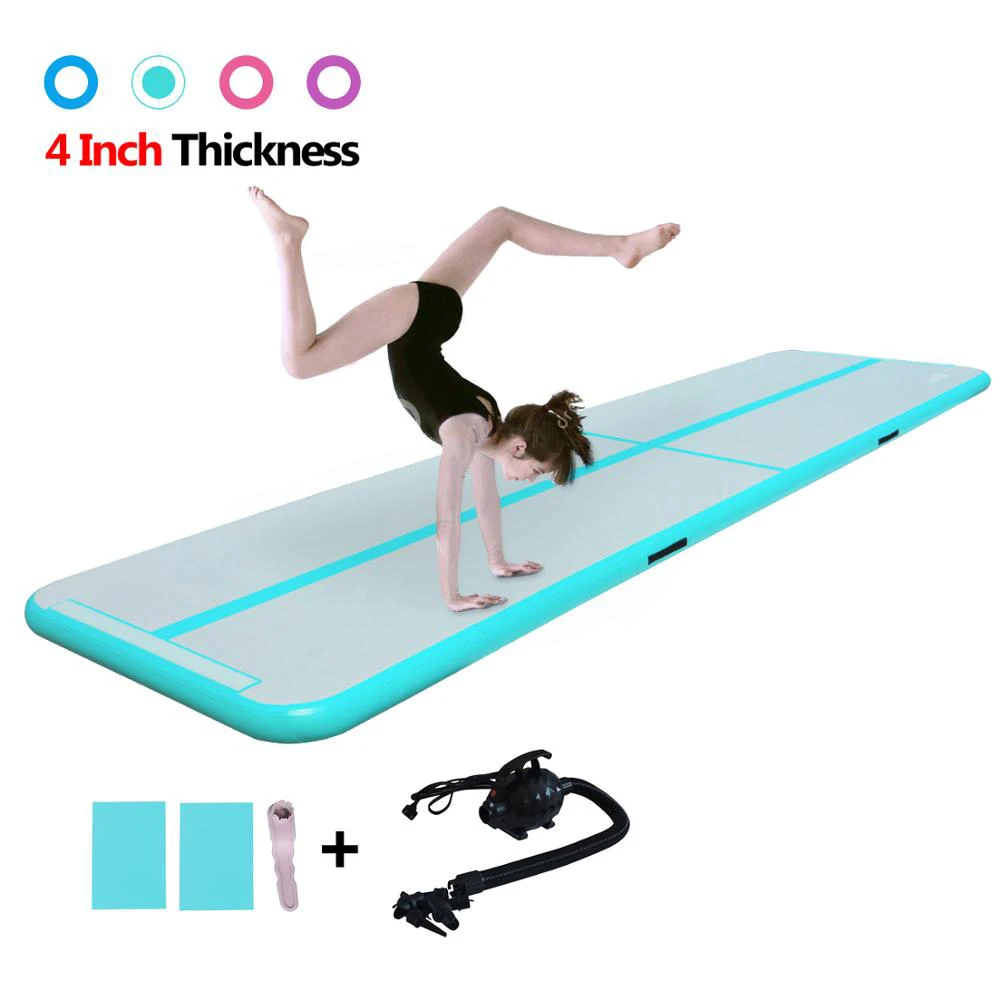 4m 5m 6m Tumbling Mat Gymnastics Airtrack Tool Yoga Mat Pvc Inflatable Air Track Floor Mat for Kids Adults Tranning Mattress Mat