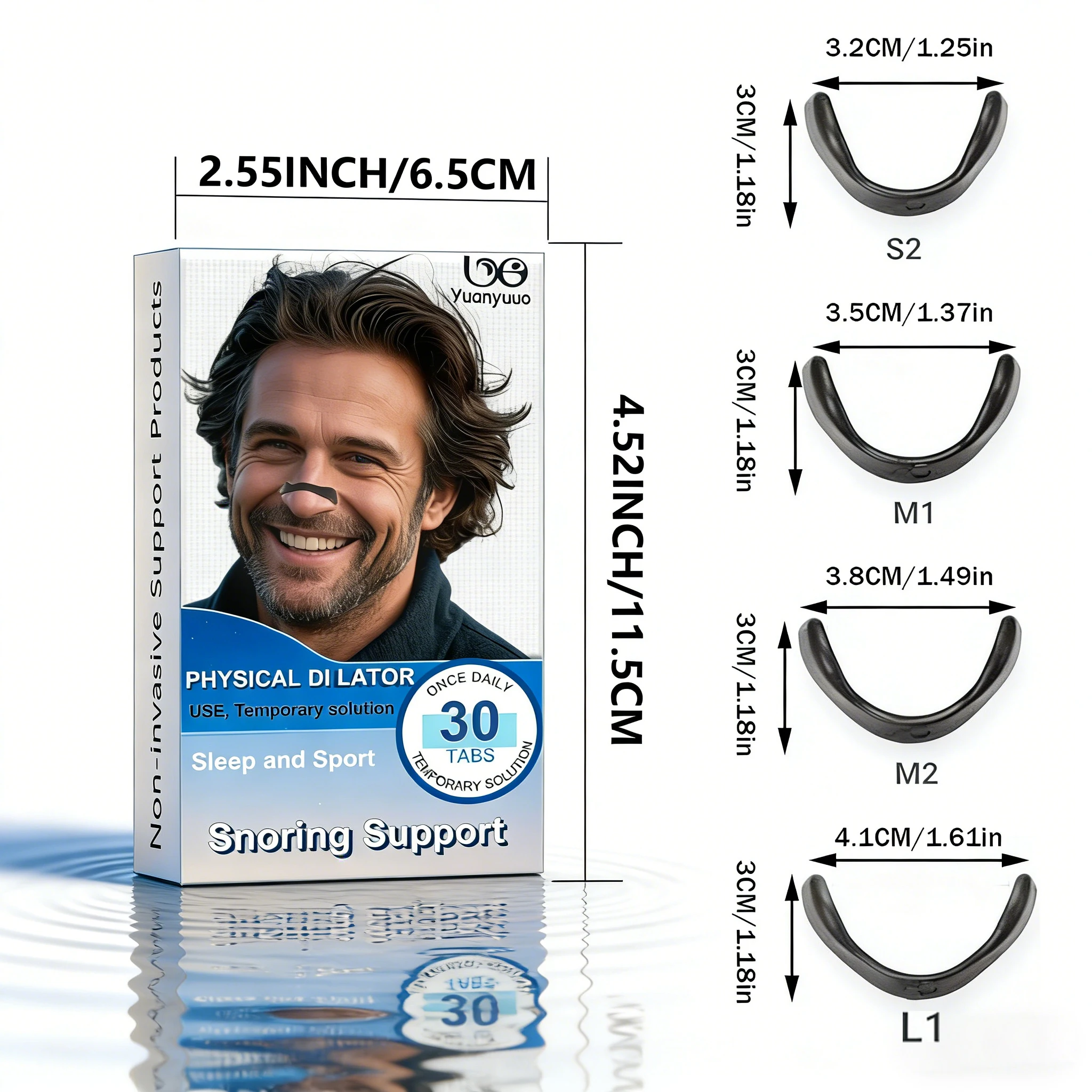Outdoor fitness equipment - nasal dilator - non-invasive exercise/daily use nasal patch support set: for exercise and sleep use image 4