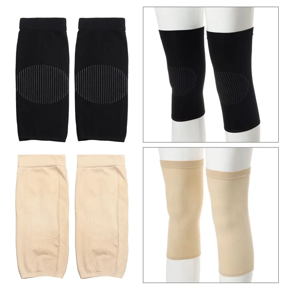 1Pair Nylon Short Leg Cover Pain Relief Invisible Silk Stockings Leg Warmers Knee Protector Pad Knee Sleeves