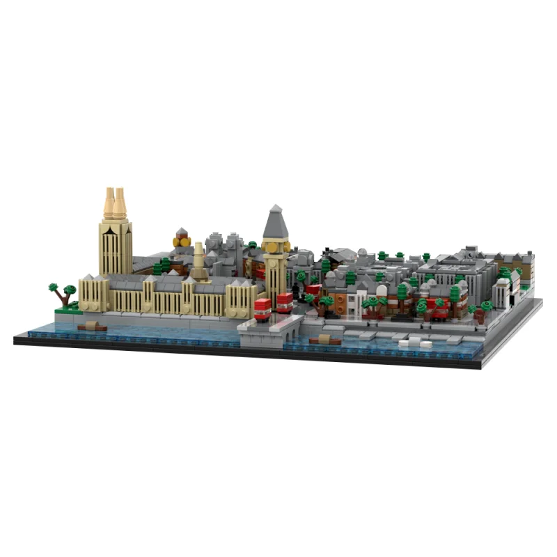 MOC London Wizarding World Building Blocks Mini City Street Attractions Building Assembled Brick Toy Gift Miniature City  Map