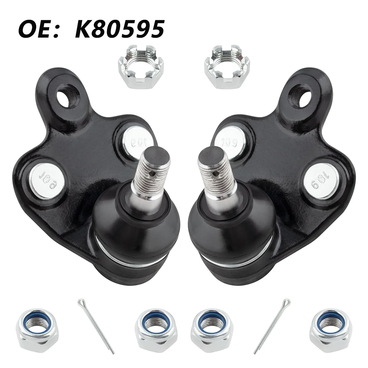 

2 шт. K80595 передние нижние шаровые шарниры для Toyota 2009-2019 Corolla 2003-2013 Matrix 2003-2010 Pontiac Vibe Scion tC все модели