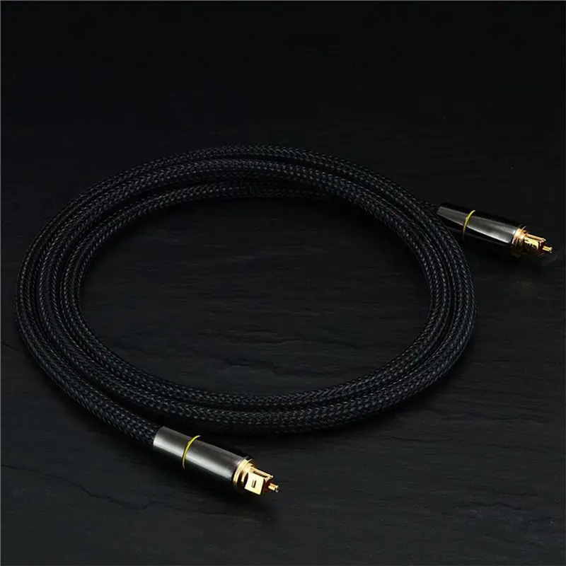 Stylish-2X HIFI 5.1 Digital SPDIF Fiber Toslink Optical Audio Cable 1M For TV Box PS4 Speaker Wire Soundbar Amplifier Subwoofer