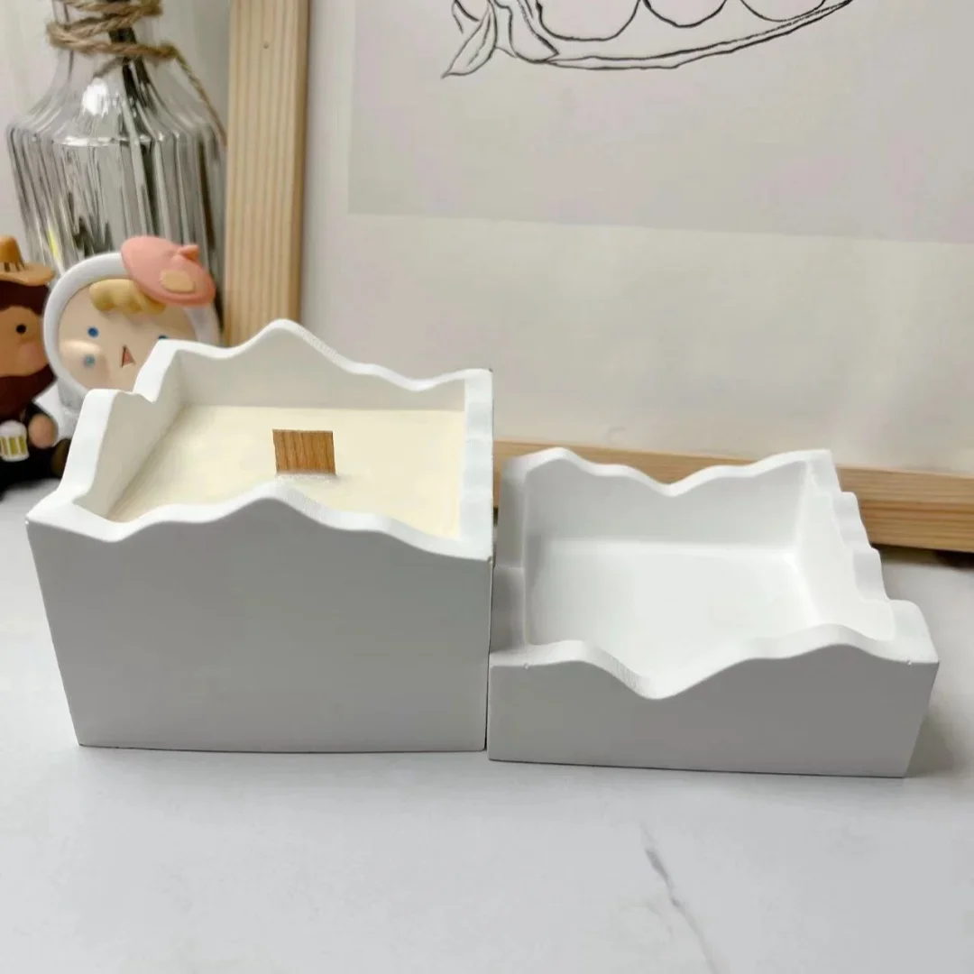 

Square Round Irregular Storage Jar Silicone Mold DIY Candle Box with Lid Mold Epoxy Resin Casting Storage Box Craft Resin Mold